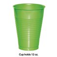 thumbnail image 2 of Fresh Lime Green 12 oz Plastic Cups for 20 Guests, 2 of 2