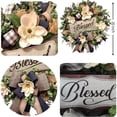 thumbnail image 3 of Spring Summer Wreath, Magnolia Wreaths for Front Door with Burlap Bow, Year Round Wreaths for Porch Farmhouse Patio Door Decor Housewarming Gift, 3 of 8