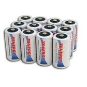 Tenergy Premium C Size 5000mAh High Capacity NiMH Rechargeable Batteries, 12-Pack