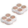 thumbnail image 1 of Flawless Legs, Replacement Heads compatible with Electric Razor 18 Carat Gold 2pcs, 1 of 5