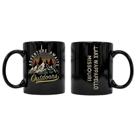 

Lake Wappapello Missouri Souvenir Adventure Awaits 8 oz Coffee Mug 2-Pack