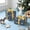 Christmas Blue Scene, variant on Blue Christmas Wrapping Paper Roll Religious Holiday Gift Wrap Craft Art Paper for Party DIY Wrapping Supplies, 58x23in, 1 Roll