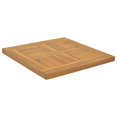 thumbnail image 4 of Tapa de mesa VidaXL de madera maciza de teca, 40 x 40 x 2,5 cm, impermeable, 4 of 8
