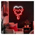 thumbnail image 2 of Letrero De Neón Con Forma De Corazón Que Gotea Para San Valentín, Dormitorio, Sala De Estar, Cine, Sala De Juegos, Decoración De Pared, Alimentación 38x30cm, 2 of 3