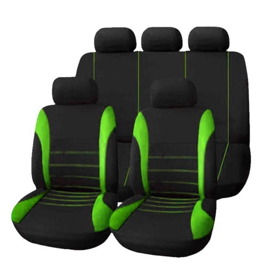 RIONIMA 2026 New Car Seat Covers Fabric Waterproof Car Seat Cover Automotive Seat Covers for Car Interior Travel Daily Use Green