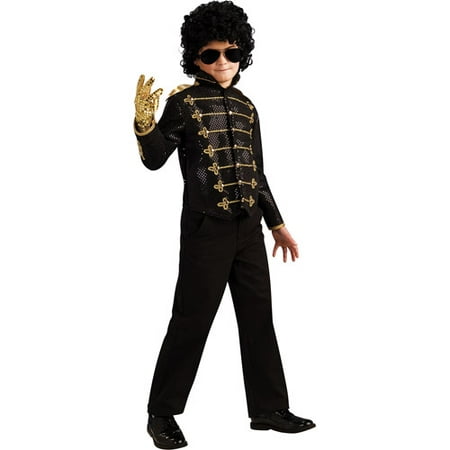 MJ Black Military Jacket Deluxe Child Costume