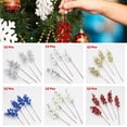 thumbnail image 3 of 12Pcs Artificial Christmas Glitter Berries Stems Xmas Tree Wreath Diy Decor 2024 Halloween New Year Home Decor Navidad, 3 of 5