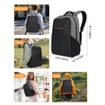 thumbnail image 5 of Anti-Theft Travel Laptop Backpack – 22L Capacity, Water-Resistant with Organizational Compartments for 13"-17" Laptop , Black, 5 of 6
