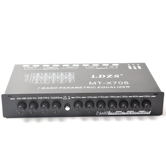 Ecualizador Paramétrico Profesional Picool para Auto 7 Bandas MT-X708