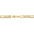 thumbnail image 4 of Leslie's Real 14kt Yellow Gold 7mm Flat Figaro Chain; 24 inch; Lobster Clasp; for Adults and Teens; for Women and Men, 4 of 5