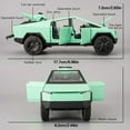 thumbnail image 3 of 1:32 Pickup Truck Toy Cars, Diecast Pull Back Model Cars, Collection Vehicles, Kids Toy for Aged 3 and up, Gift Green, 3 of 6