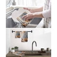 thumbnail image 5 of Orange Navy Blue Kitchen Dish Towels for Drying Dishes Set of 3, Modern Oil Painting Art Forest Waffle Weave Microfiber Hand Tea Bathroom Towels Quick Dry & Absorbent Towel 15.7x23.6, 5 of 7