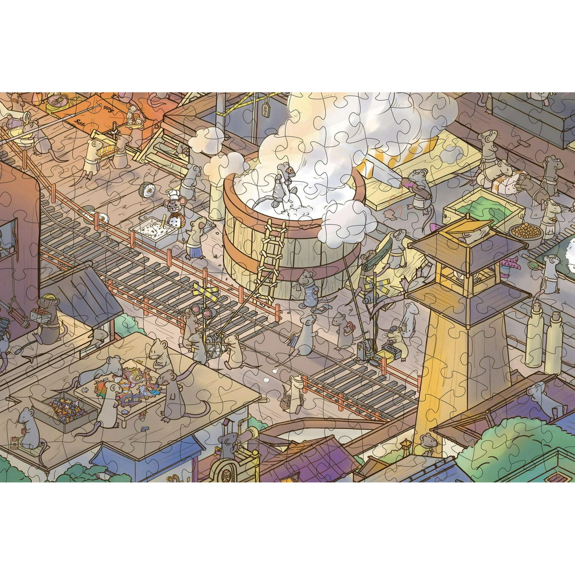 『未開封』マジックパズルカンパニー The BUSY BISTROジグソーパズル The Busy Bistro 1000 Piece Jigsaw Puzzle from The Magic