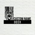 thumbnail image 4 of Handmadetneonsign Deer Metal Nameplate, Deer Desk Nameplate, Deer Animal Desk Name Plate Decor, 4 of 5