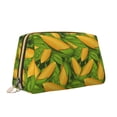 thumbnail image 2 of Naloa Fresh Corn 1 Leather Makeup Bag for Purse Travel, Portable Small Cosmetic Organizer for Women and Girls, Make up Bag with Zipper, 2 of 8