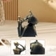 thumbnail image 5 of Figura decorativa abstracta, escultura de resina, adorno de escritorio para dormitorio. Bronce, 5 of 9