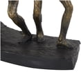 thumbnail image 5 of 13" x 11" Bronze Polystone Carrying Stone People Sculpture, by DecMode, 5 of 10