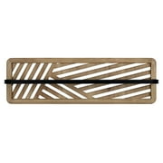 Stratton Home Decor Laser-cut Wood and Metal Towel Bar Wall