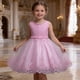 thumbnail image 2 of Vestido de Invitado de Boda Floral Azul Princesa Bordado con Perlas Vestido Formal de las Niñas con Falda de Línea a Vestido de Invitado de Boda Formal de Verano, 2 of 7