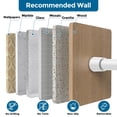 thumbnail image 4 of DEALLY Tension Curtain Rods No Drilling, 2Pcs Spring Loaded Curtain Rods, Adjustable 26 to 39 inch Carbon Steel Pole for Windows, Doorways, White, 4 of 8
