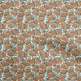 thumbnail image 1 of oneOone Cotton Poplin Orange2 Fabric Florals Sewing Material Print Fabric By The Yard 56 Inch Wide, 1 of 4