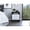 Multicolor+Smoke+White, variant on Modern Light Gray Nightstand / Neat Companion for Bedroom Bed