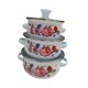 thumbnail image 4 of 3x Ollas esmaltadas con tapa Olla honda para sopa Utensilios de cocina antiadherentes Utensilios de cocina esmaltados A, 4 of 9
