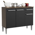 thumbnail image 1 of Gabinete Bajo Cocina Madesa Emilly con Tarja Marrón Negro 105 cm, 1 of 9
