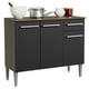 thumbnail image 1 of Gabinete Bajo Cocina Madesa Emilly con Tarja Marrón Negro 105 cm, 1 of 9