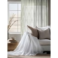 thumbnail image 4 of Sheer Curtains 63 Inch Length, Sage Green Semi Sheer Curtains Light Filtering Window Treatment, Vintage Elegant Abstract Art Privacy Voile Drapes for Living Room Bedroom 52x63 Inch, 4 of 7