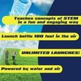 thumbnail image 3 of The Mega Deluxe Rocket Bottle Launcher Kit - Educational Science Toy - Ages 14+ - Includes Launcher, Bottle, Air Pump, Fins, Parachute & Nose Cone - STEM Toy - Outdoor Use Only, 3 of 5