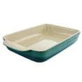 thumbnail image 3 of Crock Pot Artisan 4 Quart Rectangular Stoneware Bake Pan in Gradient Teal, 3 of 7