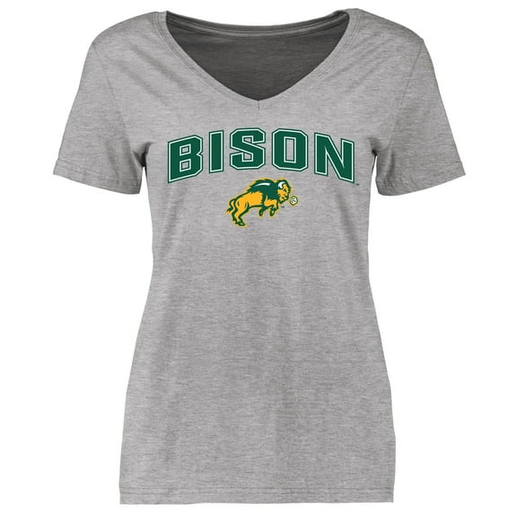 Women's Ash NDSU Bison Proud Mascot T-Shirt