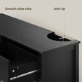 thumbnail image 5 of Asofer 6-Drawer Dresser for Bedroom, Modern Wood Double Chest for Bedroom, Living Room, Black, 5 of 11