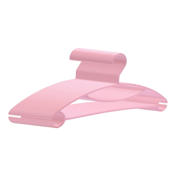 Unique Bargains Plastic Non-Slip Hangers Space Saving Clothes Hangers 30 Packs Pink
