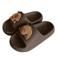 thumbnail image 2 of Qicasul Women's slipper Cute And Capybara EVA Thong Sandals Casual Home Soft Soled Slippers Coffee US Size:10, 2 of 5