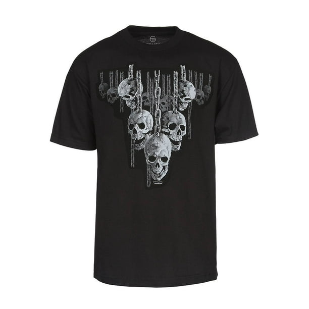 Gravity Trading - Men's Hanging Out Skulls in Chains Short-Sleeve T ...