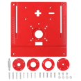 thumbnail image 1 of Plaque d'Insertion pour Table de Défonceuse en Aluminium pour Bancs de Menuiserie 240X245Mm avec Vis, 1 of 8
