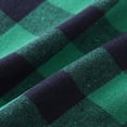 thumbnail image 6 of TOWED22 Boys Plaid Flannel Shirts Unisex Kids Long Sleeve Casual Button Down Shirt with Hood,Green,12-18 M, 6 of 8