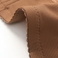 thumbnail image 6 of Voncos Women's Everyday Comfort Wireless Bra - Full Coverage, Adjustable Straps, Wide Band, Brown, Size L (42/95C) - Soft Nylon-Spandex Blend for All-Day Wear, 6 of 8