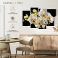 thumbnail image 4 of Elephant Stock Fresh White Orchid Flowers Wall Art - Horizontal Multi Panel Canvas - Living Room Wall Decor - Floral And Botanical Multi Panel - Green And Gray Decor - 30" x 18", 4 of 4