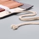 thumbnail image 4 of Cateissary Nueva lona Wrap Cable Lines Lápiz Bolígrafos Herramientas Accesorios Organizador Roll Up Bag pinturas Gris 20*82cm, 4 of 6