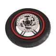 thumbnail image 4 of Conjunto de rueda trasera para patinete eléctrico, neumático rojo con freno de disco de 110 mm para Xiaomi M365 1S, 4 of 14