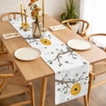 thumbnail image 3 of Table Runner 70 Inches Long for Kitchen Dining, Bees Branches Dresser Scarf Farmhouse, Dining Table Decorations for Wedding/Parties, Farmhouse Spring Botanical Watercolor 13 x 70 In, 3 of 8