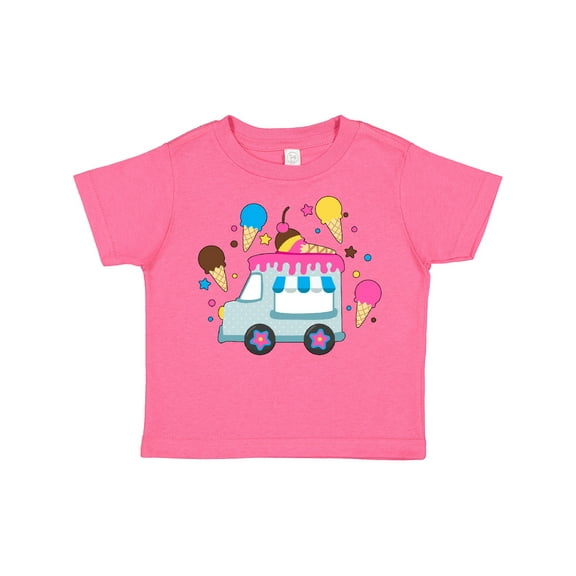 Inktastic Ice Cream Truck with Ice Cream Cones Boys or Girls Toddler T-Shirt