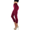 thumbnail image 4 of ToBeInStyle Womens Capri Length Wide Waistband Seamless Lightweight Stretch Leggings, 4 of 8