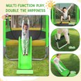 thumbnail image 5 of Arspjes 7FT Trampoline for Kids,Outdoor Recreational Trampolines with Safety Enclosure Net,Mini Trampoline with Slide and Ladder,Green, 5 of 5