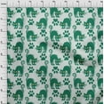 thumbnail image 4 of oneOone Viscose Chiffon Green Fabric Halloween Craft Projects Decor Fabric Printed By The Yard 42 Inch Wide, 4 of 4