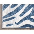 thumbnail image 3 of Abani Nova Blue Grey Zebra Print Area rug 4' x 6' 4' x 6', 3 of 4