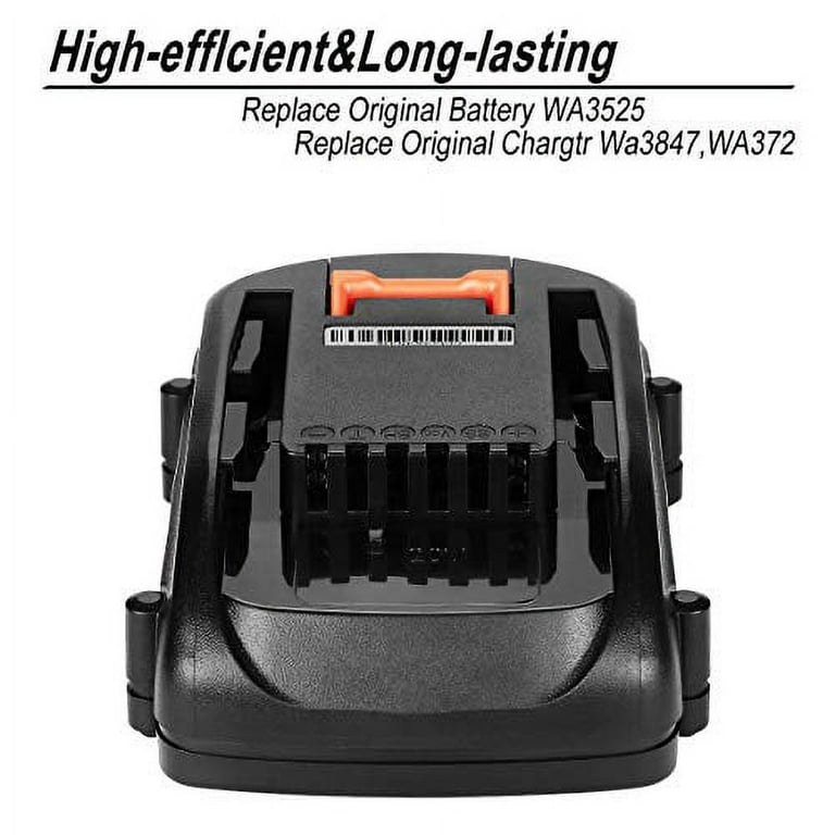 Powilling 6.0Ah 18V Lithium HPB18 Battery Compatible with Black and Decker  HPB18 HPB18-OPE 244760-00 A1718 FS18FL FSB18 Firestorm Battery Black and